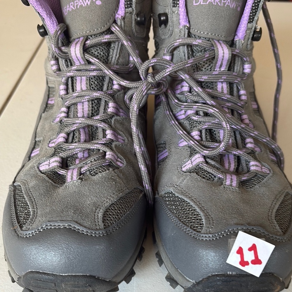 BearPaw Women's Charcoal and Lilac Winter Boots